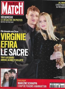 Paris Match No 3852 02/03/2023 Virginie Efira / B.Magimel / Dryness/ Jill Biden - Picture 1 of 8