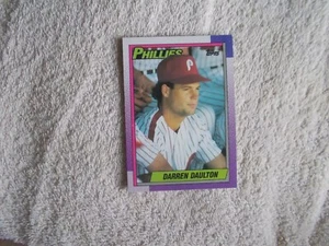 Topps 1990 MLB Baseball "DARREN DAULTON" #542 Philadelphia Phillie Trade Card n6 - Picture 1 of 2