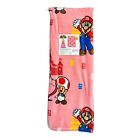 Super Mario Blanket Pink Princess Toadstool Soft Throw 50x70” Rare And NWT