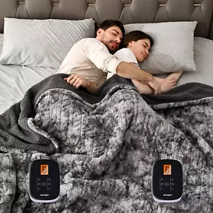 [5 Year Warranty Heated Blanket King Size, Dual Control, Electric Blanket 90"X 1 - Picture 1 of 6