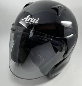 Arai MZ-F Jet Helmet XO 65-66cm Glass Black 2020 Open Face Snell JIS Japan Used - Bild 1 von 12