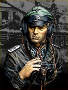 Young Miniatures - SS Panzer Commander Normandie 44 - 1/10th Resin Bust - YM1876 - Picture 1 of 9