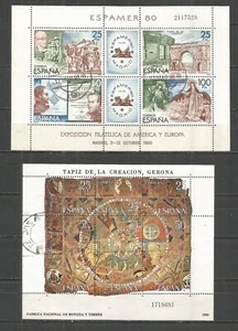 ESPAÑA HOJAS BLOQUE EDIFIL NUM. 2583 Y 2591 USADAS - Imagen 1 de 1