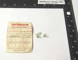 HONDA CA160 NEW THROTTLE STOP SPRING SET 16182-011-004 CA 160 175 CB100 CT200 lm - Picture 1 of 4