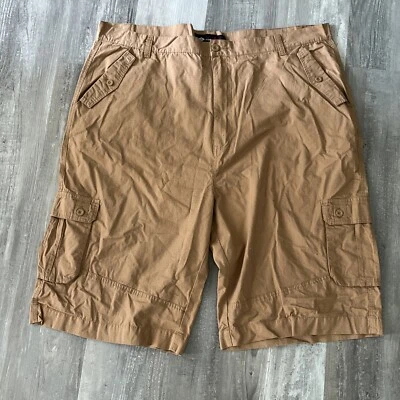 Pantalones Cortos Para Hombre Enyce Bronceados Color Camel Carga Longitud Mensajero Talla 48 Foto 1 de 4