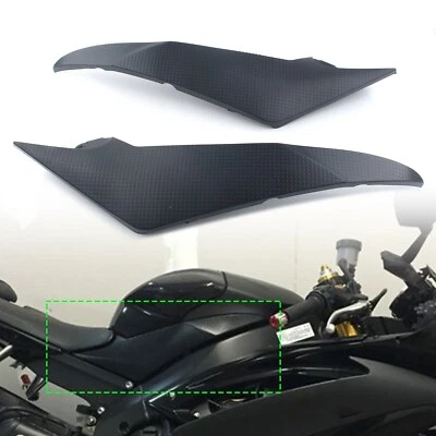 Carenado negro cubierta lateral del tanque de gasolina izquierdo/derecho para Yamaha YZF R6 2008-2015 Foto 1 de 4