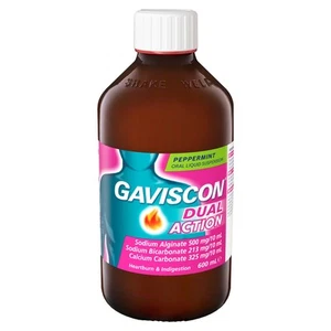 Gaviscon Dual Action Liquid Peppermint 600ml - Picture 1 of 11