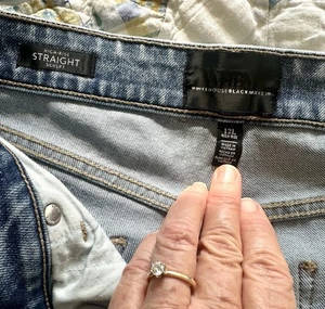 White House Black Market Jeans Size 12L, High- Rise, Straight Sculpt - Picture 1 of 7