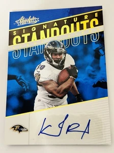 Panini Absolute Signature Standouts 2018 automático Kenneth Dixon #SS-KD - Imagen 1 de 2