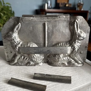 Vintage GERMANY Double bunny /rabbit chocolate mold Numbered 311A - Picture 1 of 6