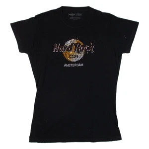 Camiseta negra para mujer HARD ROCK CAFÉ Amsterdam L - Imagen 1 de 6