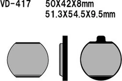 Vesrah Organic Brake Pads VD-417 970180 - Image 1 of 3