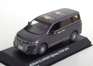 Nissan Elgrand Highway Star 2014 Metal Grey Kyosho 03881MGR 1/43 Gray Van - Picture 1 of 3