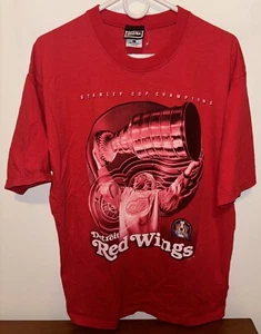 VTG NHL Detroit Red Wings 1998 Stanley Cup Champions Raise The Cup! Adult Size L - Picture 1 of 4