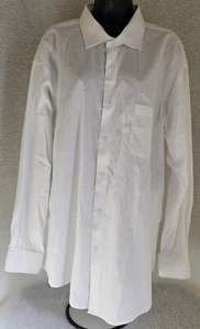 Pronto Uomo Mens Shirt Size 18.5 34/35 White - Picture 1 of 24