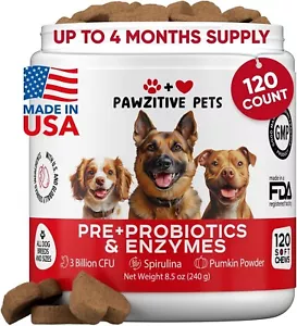 Dog Probiotic Chews Digestive & Gut Health, Itchy Skin, Diarrhea Relief - Picture 1 of 4