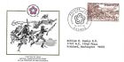 New Caledonia 1976 First Day Cover, American Bicentennial, Battle Scene