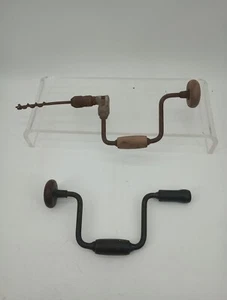 Vintage Lot Holzgriff Klammer Handbohrer eine Spezialeinsätze -  - Bild 1 von 11