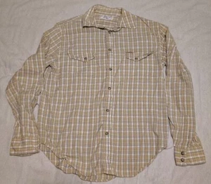 Levis-Mens Size M Classic Standard Fit Western Snap Button Long Sleeve Shirt EE - Picture 1 of 10