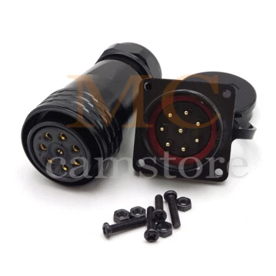 WEIPU SA28 Series Connector 8 pin LED Power Signal Industrial Equipment Plug 25A - Image 1 of 4