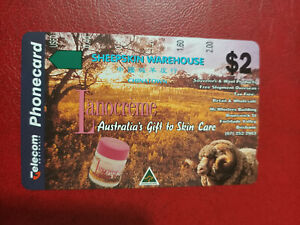 Mint $2 Lanocreme Sheepskin Warehouse Phonecard Prefix 600