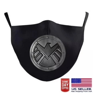 Agents of Shield Superhero Face Mask Washable Adjustable Cloth Unisex Adult New - Picture 1 of 9