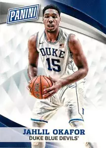 Jahlil Okafor #5 2015 Convención Nacional Panini VIP Duke Blue Devils - Imagen 1 de 2