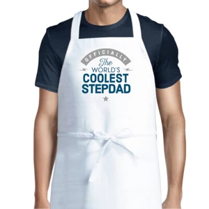 Stepdad Gift Funny Personalised Keepsake Cooking Apron Christmas Birthday Best - Picture 1 of 1
