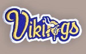 MINNESOTA VIKINGS FOOTBALL LOGO IRON ON TEAM SPORTS PATCH - Picture 1 of 4