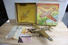 Nice Rare Used Clean COMET Curtiss P-40 D Tiger Shark Toy Military Airplane Box