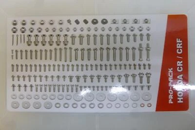 Schraubensatz 200-teilig Schraubenkit screws passt an Honda Cr Crf 125 250 00-20 - Bild 1 von 4