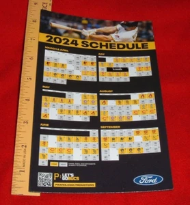 Pittsburgh Pirates Baseball 2024 Magnetic Schedule Refrigerator Magnet MLB SGA