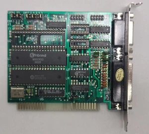 ISA Controller 8-Bit Card for Printer and Game , W86C450 , UM82C11 - Picture 1 of 5