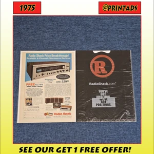 Anuncio impreso Radio Shack 1975 + bolsa extra - ¡Visita nuestra tienda para ver más! - Imagen 1 de 4