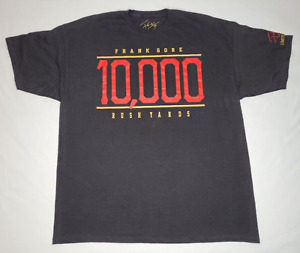Frank Gore Shirt Adult XXL Black 10000 Rush Yards Limited Edition NFL 49ers Mens