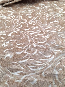 3 Yards Damask Tan Drapery Upholstery Fabric 56" Wide - Picture 1 of 11