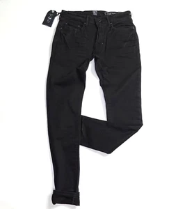 $218 NEW PRPS Denim Jeans  in Black Size W30xL34 Super Skinny Fit Cotton Blend - Picture 1 of 16