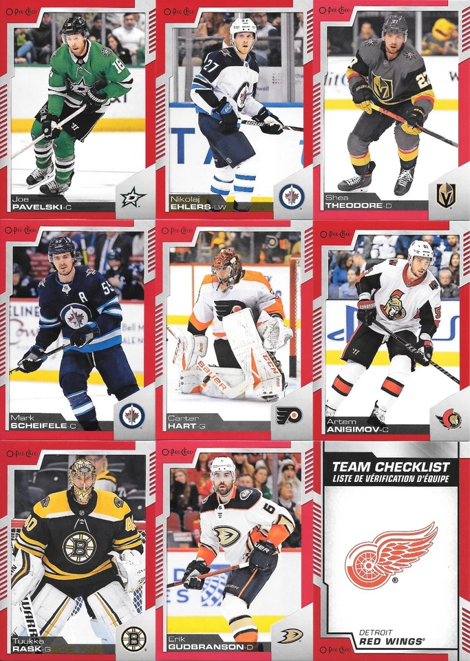 U PICK EM LOT 2020-21 20-21 O-Pee-Chee OPC Red Border Parallel set RC SP #1-650 - Image 1 of 1
