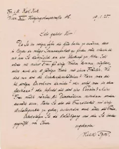 Karl Kuk - seltene ALS signiert 1925 (Österreichischer Erster Weltkrieg General) - Bild 1 von 1
