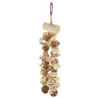 Delicate Parrot Chewing Toy Cage - Medium/Large Hanging Wooden Birdcage