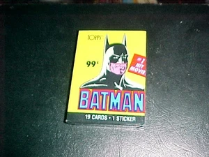 BATMAN MOVIE 1989 TOPPS TRADING CARD PACK 19 CARDS 1 STICKER NEW! - Picture 1 of 1
