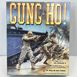 Avalon Hill Gung Ho! ASL Module 9 Unpunched Uncut Unused Complete Box VG/NM - Picture 1 of 24
