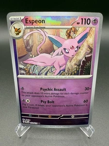 Espeon (Poke Ball Pattern) 033/131 SV: Prismatic Evolutions Holo - Picture 1 of 4