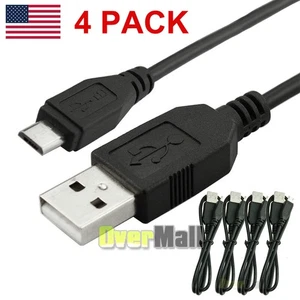 4 x Micro USB Data Sync Charger Charging Cable Cord for PS4 Xbox One Controller - Picture 1 of 9