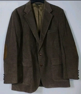 Мужская одежда Levis вельветовое спортивное пальто блейзер 42R куртка локоть нашивки желтовато-коричневый США - Изображение 1 из 4