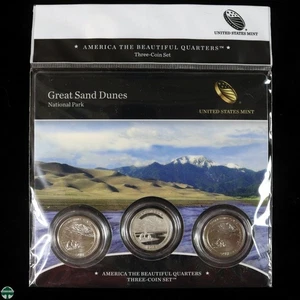 2015(PD&S) Great Sand Dunes National Park Quarters Three Coin Set - Picture 1 of 8
