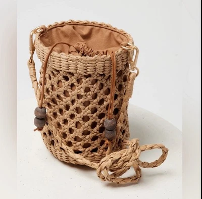 Bolso Bandolera de Verano L*SPACE Sayulita Rafia Natural Nuevo con Etiquetas Foto 1 de 4