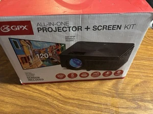 Proiettore GPX con schermo di proiezione Bluetooth 120" NUOVO con scatola nuovo con scatola - Foto 1 di 7