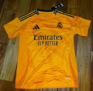 MBAPPE #9 Real Madrid Away Fußball Trikot 2024/25 orange Adidas Gr. M...NEU - Bild 1 von 5