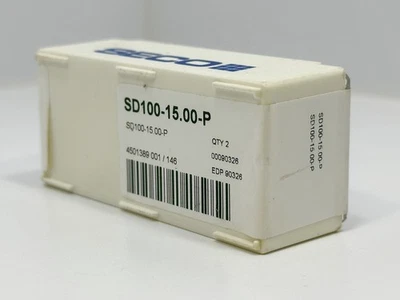 Insertos de punta de taladro reemplazables de carburo SECO SD100-15.00-P 90326 2 piezas Foto 1 de 2